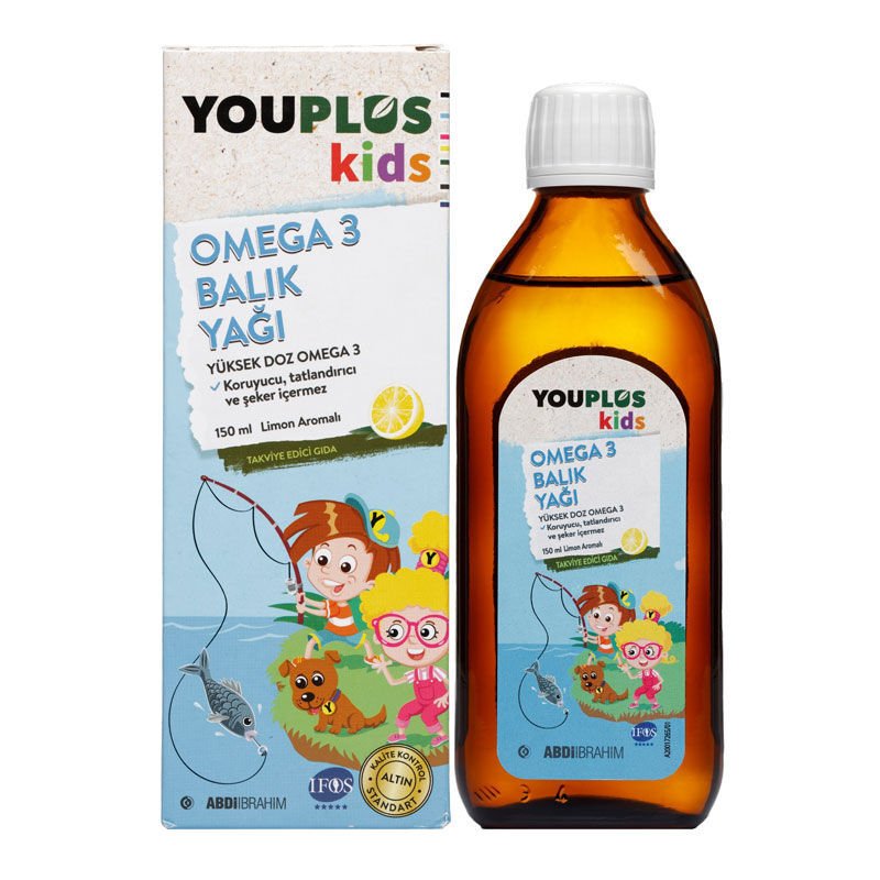 Youplus Kids Omega-3 Balık Yağı 150 ml