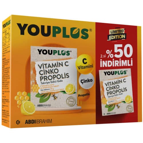Youplus Vitamin C Çinko Propolis 20 Efervesan Tablet