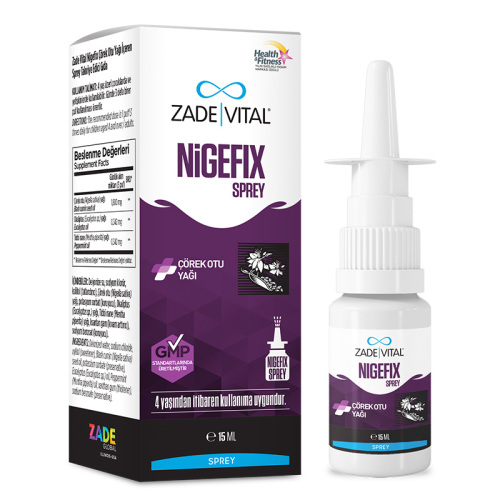 Zade Vital Nigefix Çörek Otu Yağı İçeren Sprey Takviye Edici Gıda 15 ml