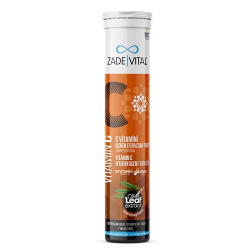 Zade Vital Vitamin C Takviye Edici Gıda 20 Efervesan Tablet