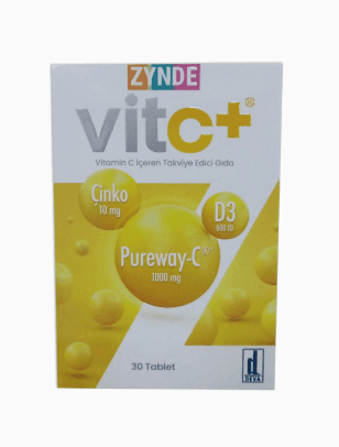 Zynde Vit C+ 30 Tablet SKT:11/2026