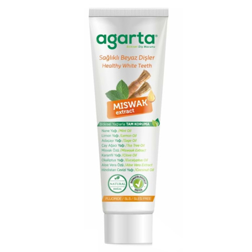 Agarta Doğal Misvak Özlü Diş Macunu 100 ml