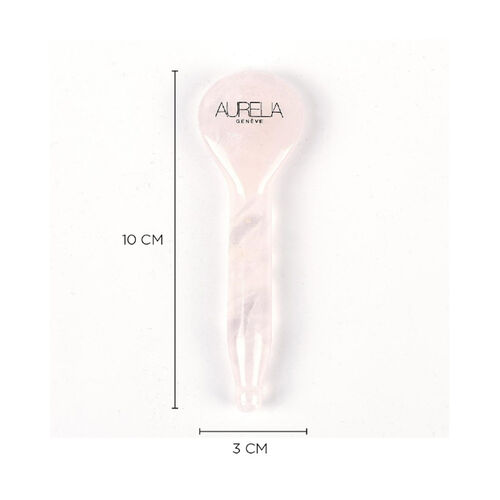 Aurelia Geneve Kaşık Şekilli Gua Sha Taşı - Pembe Kuvars - Görsel 2