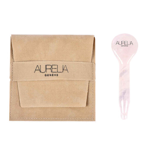Aurelia Geneve Kaşık Şekilli Gua Sha Taşı - Pembe Kuvars - Görsel 3
