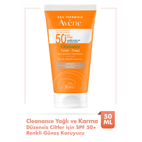 Avene Cleanance SPF 50+ Yağlı ve Akneye Eğilimli Ciltler İçin Renkli Güneş Kremi 50 ml - Görsel 2
