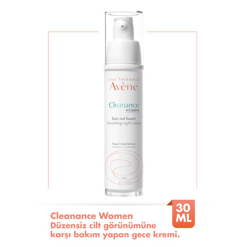Avene Cleanance Woman Düzensiz Ciltler İçin Gece Bakım Kremi 30 ml - Görsel 2