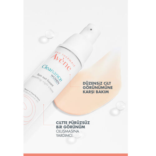 Avene Cleanance Woman Düzensiz Ciltler İçin Gece Bakım Kremi 30 ml - Görsel 3