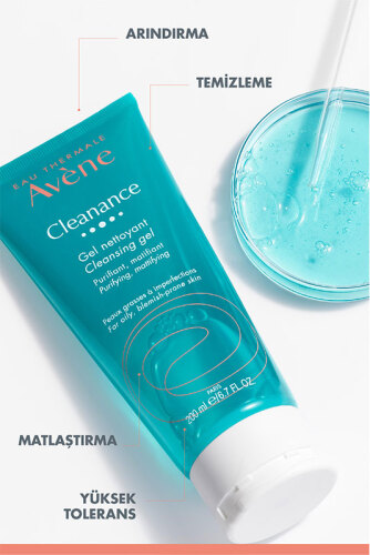Avene Cleanance Yağlı ve Akneye Eğilimli Ciltler için Matlaştırıcı Yüz Temizleme Jeli 200 ml - Görsel 4