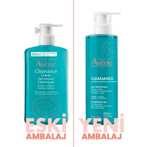 Avene Cleanance Yağlı ve Akneye Eğilimli Ciltler için Matlaştırıcı Yüz Temizleme Jeli 400 ml - Görsel 3