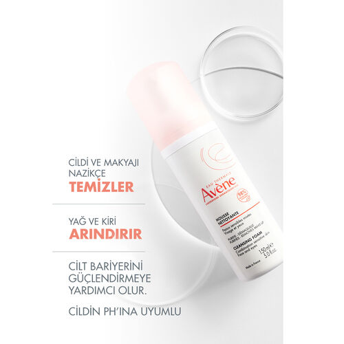 Avene Normal Karma ve Hassas Ciltler için Temizleme Köpüğü 150 ml - Görsel 5
