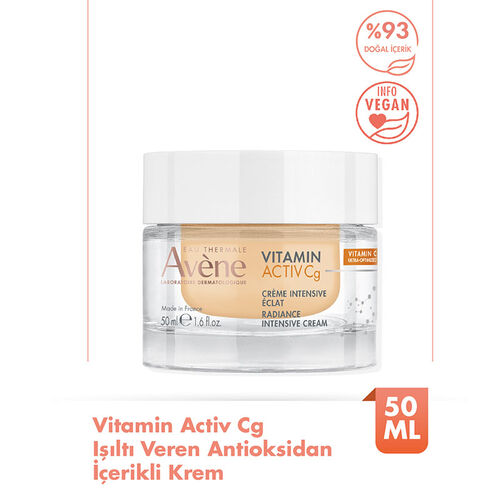 Avene Vitamin Activ Cg C Vitamini ve Niasinamid Antioksidan Etkili Yüz Bakım Kremi 50 ml - Görsel 2