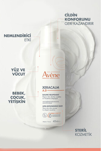 Avene XeraCalm A.D Kuru Ciltler için Nemlendirici Balsam 400 ml - Görsel 5