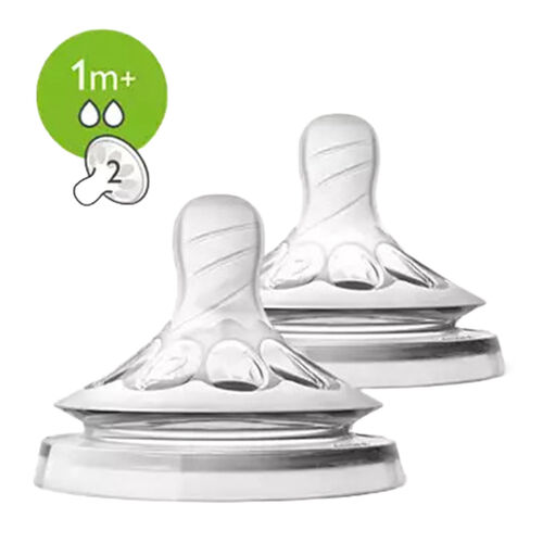 Avent Natural Biberon Emziği 1+ Ay 2'li 2 Numara - Görsel 2