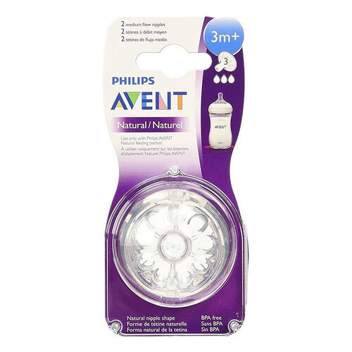 Avent Natural Biberon Emziği 3+ Ay 2'li 3 Numara - Görsel 2