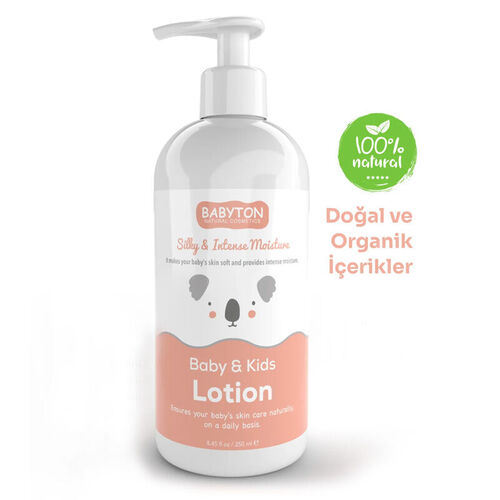 Babyton Bebek ve Çocuklar İçin Doğal Yüz ve Vücut Losyonu 250 ml - Görsel 2