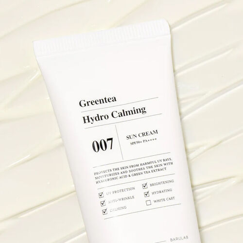 Barulab - GreenTea Hydro Calming Sun Cream Nemlendirici Kimyasal Filtreli Güneş Kremi 60 ml - Görsel 2