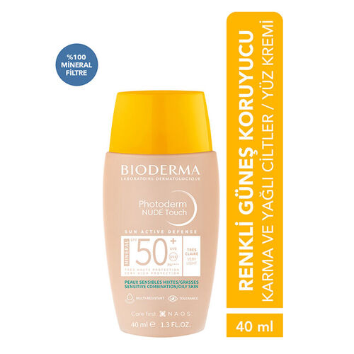 Bioderma Photoderm Nude Touch SPF50+ Very Light 40 ml - Görsel 2