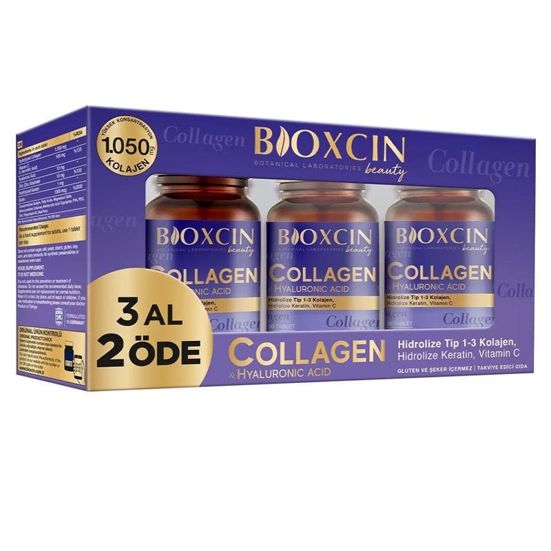Bioxcin Collagen Hyaluronic Acid 3 x 30 Tablet - 3 Al 2 Öde