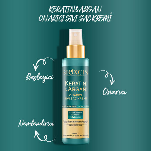 Bioxcin Keratin ve Argan Sıvı Saç Kremi 150 ml - Görsel 3