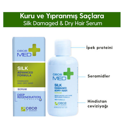 CeceMED Kuru Yıpranmış ve Boyalı Saçlar İçin Serum 20 ml - Görsel 2