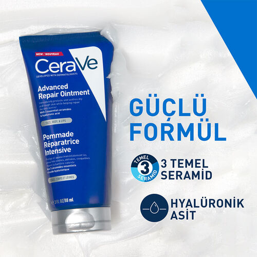 CeraVe Kuru Ciltler İçin Gelişmiş Bariyer Onarıcı Bakım Kremi 88 ml - Görsel 2