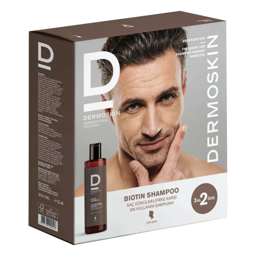 Dermoskin Biotin Shampoo For Men 200ml 3 Al 2 Öde - Görsel 2