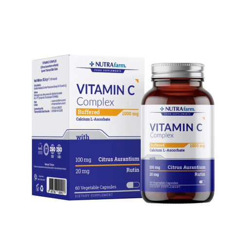 Dermoskin Nutrafarm Buffered 500 mg Vitamin C Complex - Görsel 2