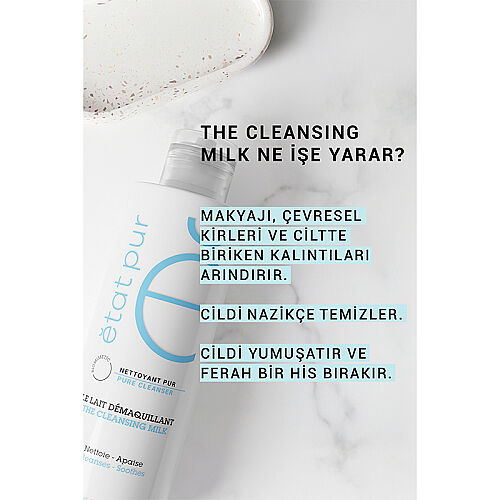 Etat Pur Pure Cleanser Besleyici Nazik Yüz Temizleme Sütü 200 ml Kuru ve Hassas Cilt - Görsel 4