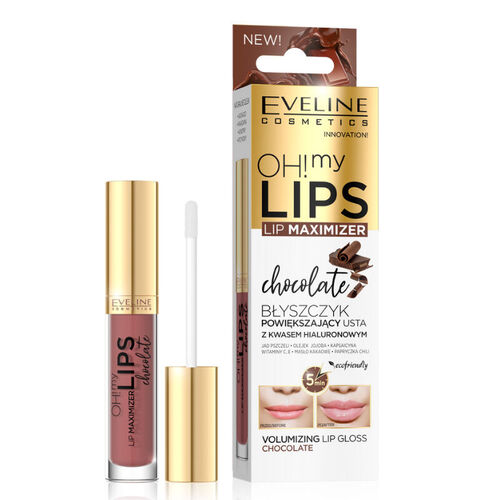 Eveline Cosmetics Oh My Lips Dudak Parlatıcı 4.5 ml Çikolata - Görsel 2
