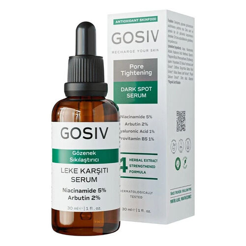 Gosiv Gözenek Sıkılaştırıcı ve Leke Karşıtı Cilt Bakım Serumu 30 ml - Görsel 3