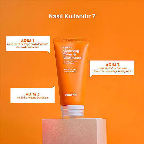 Hanskin Cleansing Foam Blackhead 120 ml - Görsel 2