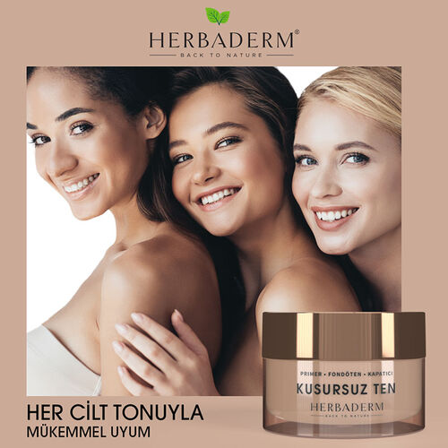 Herbaderm Makyaj Bazı + Fondöten + Kapatıcı 30 ml - Görsel 2