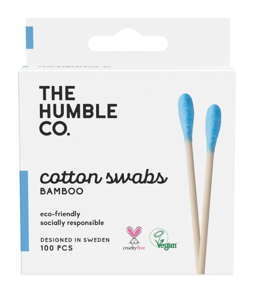 Humble Cotton Bambu Mavi Kulak Çubuğu 100 Adet