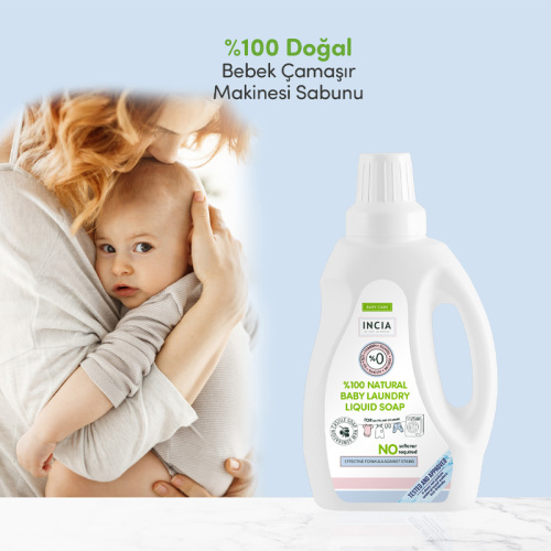 INCIA Doğal Bebek Çamaşır Makinesi Sabunu 750 ml - Görsel 3