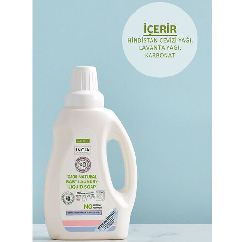 INCIA Doğal Bebek Çamaşır Makinesi Sabunu 750 ml - Görsel 4