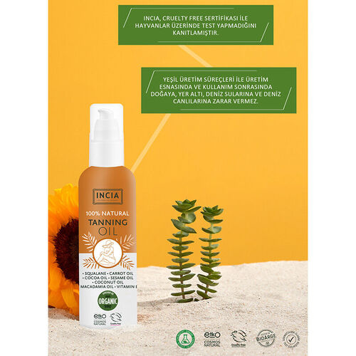 INCIA Bronzlaştırıcı Doğal Yağ 150 ml - Görsel 3