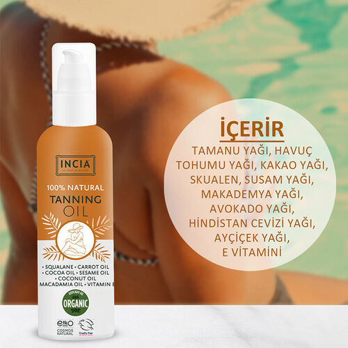 INCIA Bronzlaştırıcı Doğal Yağ 150 ml - Görsel 5