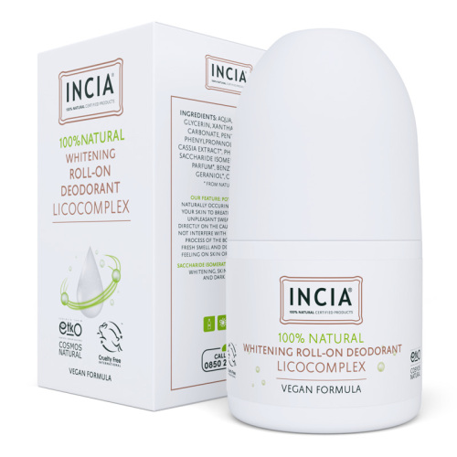INCIA Beyazlatıcı Doğal Roll-On Deodorant 50 ml