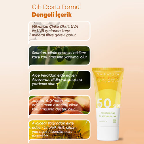Iva Natura Organik Mineral Filtreli SPF50 Güneş Kremi 75 ml - Görsel 4