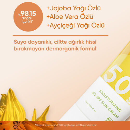 Iva Natura Organik Mineral Filtreli SPF50 Güneş Kremi 75 ml - Görsel 5