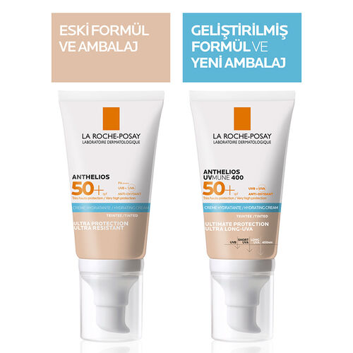 La Roche Posay Anthelios UVmune SPF+50 Hassas Ciltler İçin Yüksek Korumalı Renkli Yüz Güneş Kremi 50 ml - Görsel 5