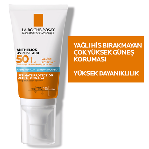 La Roche Posay Anthelios UVmune SPF+50 Hassas Ciltler İçin Yüksek Korumalı Yüz Güneş Kremi 50 ml - Görsel 4