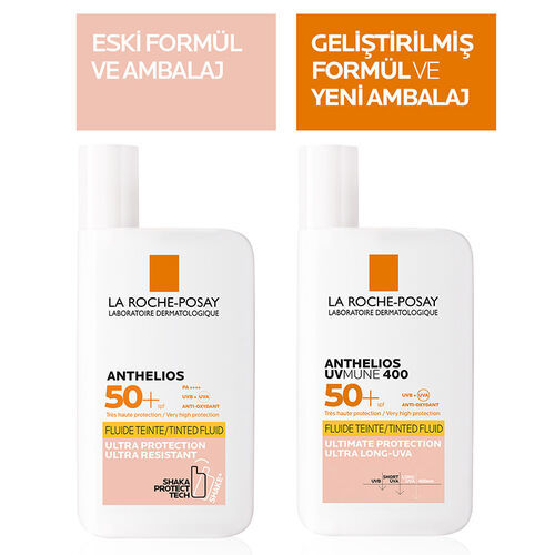 La Roche Posay Anthelios UVmune400 Invisible Fluid Tüm Cilt Tipleri İçin Renkli SPF50+ Yüz Güneş Kremi 50 ml - Görsel 3