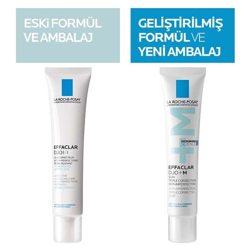 La Roche Posay Effaclar Duo+M Yağlı Ve Akneye Eğilimli Ciltler için Yüz Bakım Kremi 40 ml - Görsel 2