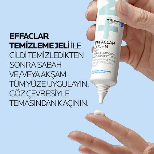 La Roche Posay Effaclar Duo+M Yağlı Ve Akneye Eğilimli Ciltler için Yüz Bakım Kremi 40 ml - Görsel 3
