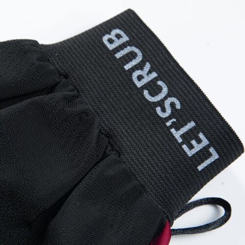 Letscrub %100 Floş İpek Banyo Kesesi Siyah 15x26 cm - Görsel 5