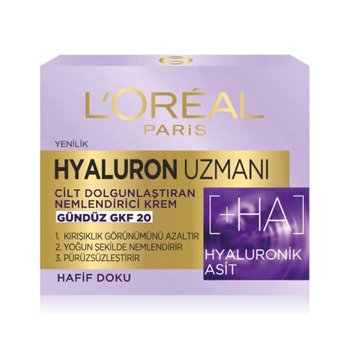 Loreal Paris Hyaluron Uzmanı Cilt Dolgunlaştıran Nemlendirici Gündüz Kremi 50 ml - Görsel 2