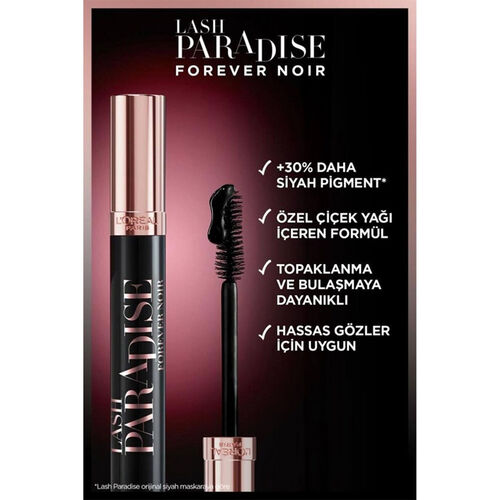 Loreal Paris Lash Paradise Forever Noir Maskara Siyah 6.4 ml - Görsel 2