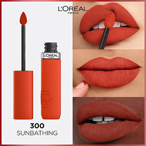 Loreal Paris Matte Resistance Liquid Lipstick 300 Sunbathing - Görsel 2