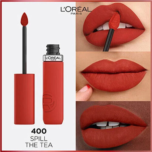Loreal Paris Matte Resistance Liquid Lipstick 400 Spill The Tea - Görsel 2